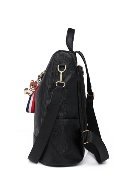 Pom-Pom Zipper Backpack
