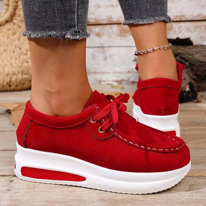 Round Toe Platform Sneakers