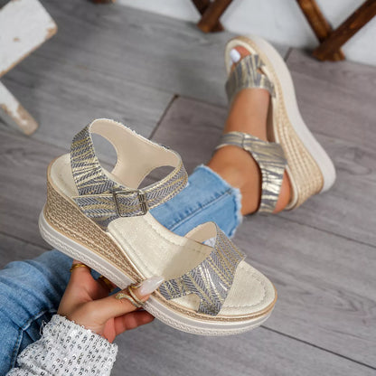 Open Toe Wedge Sandals