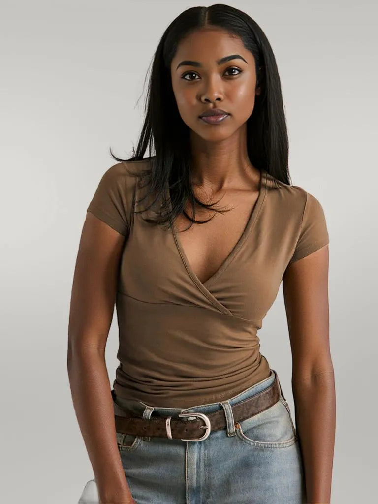Surplice Short Sleeve T-Shirt