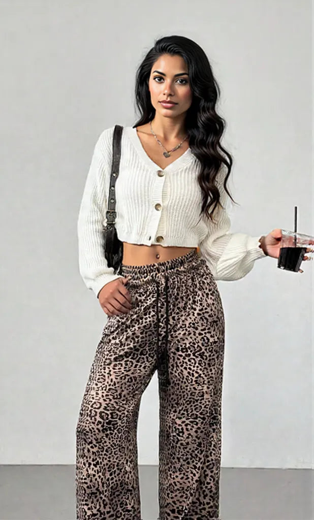 Button-Up Cropped Cardigan