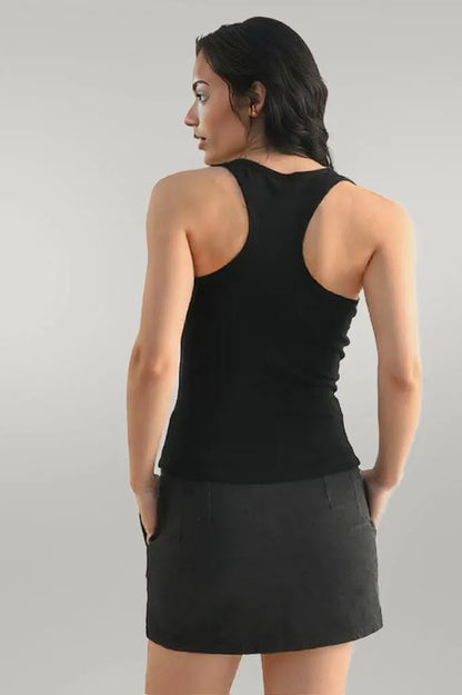 MONO B Slim Fit Scoop Neck Tank
