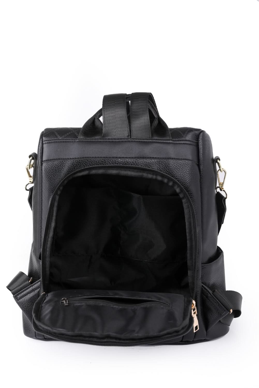 Pom-Pom Zipper Backpack