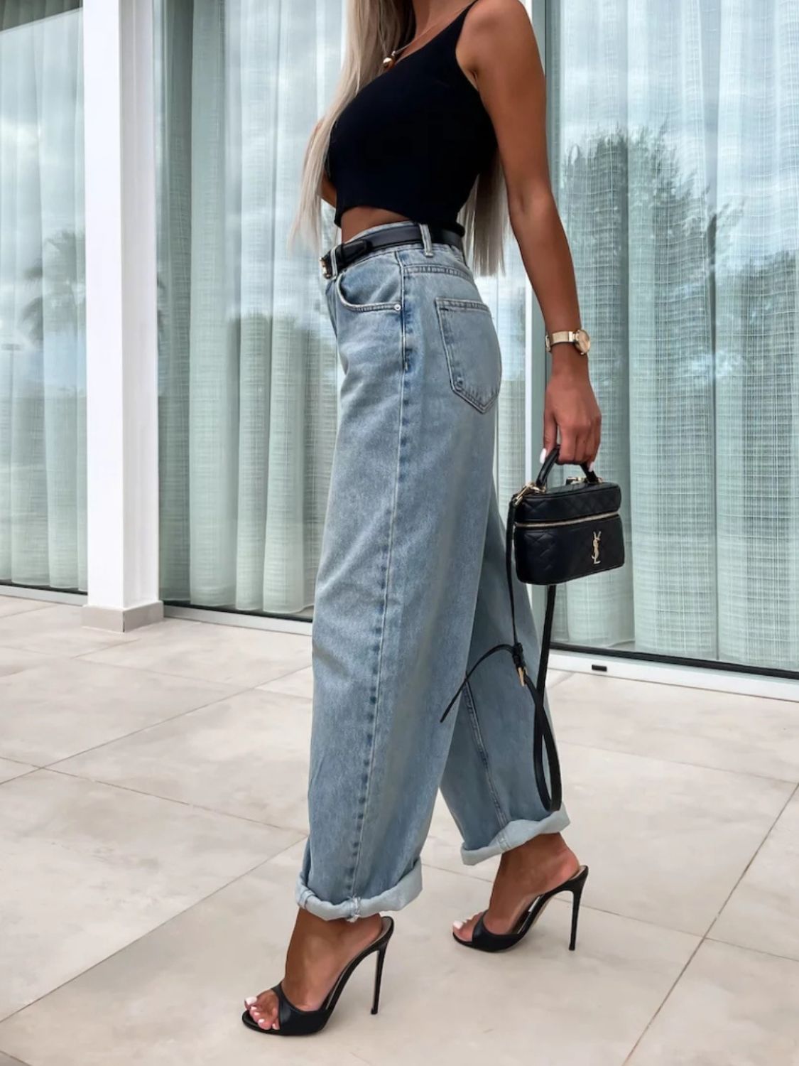 High Waist Wide Leg Jeans