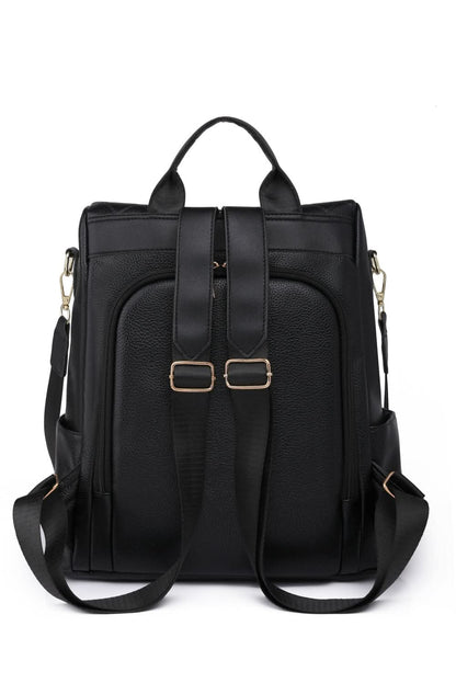Pom-Pom Zipper Backpack