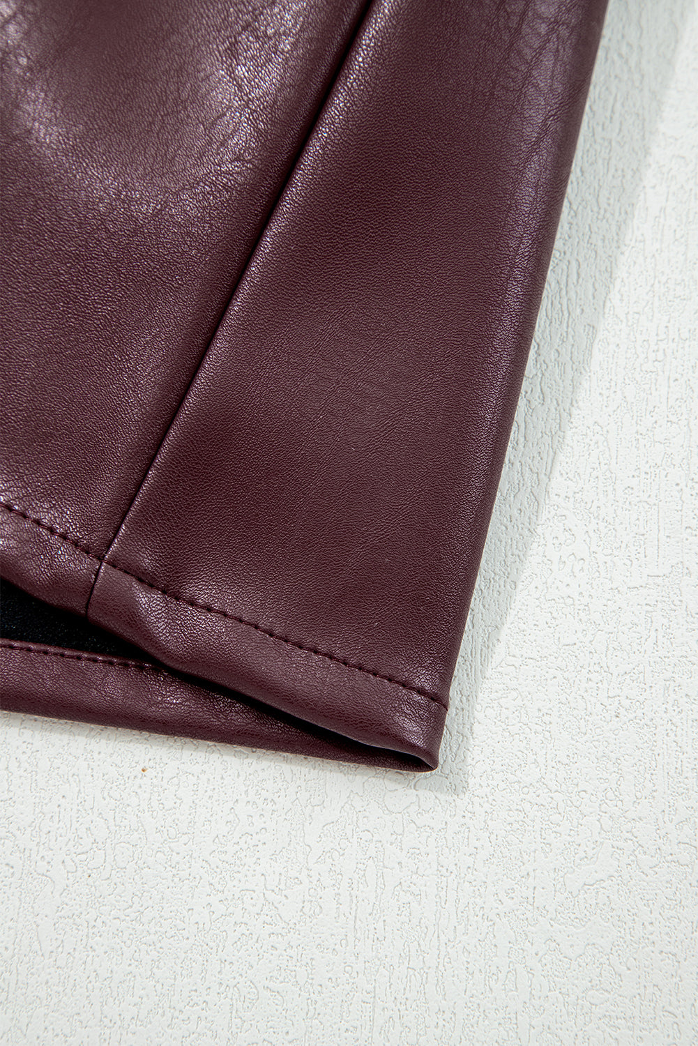 Wild Ginger Vegan Leather Sleeveless Mini Dress