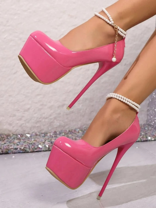 Point Toe Platform Stilettos Pumps