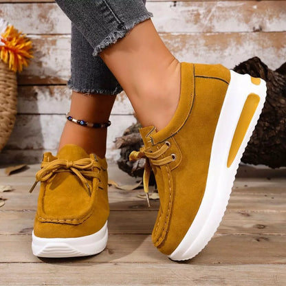 Round Toe Platform Sneakers