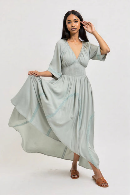 Romantic Flowy Maxi Dress