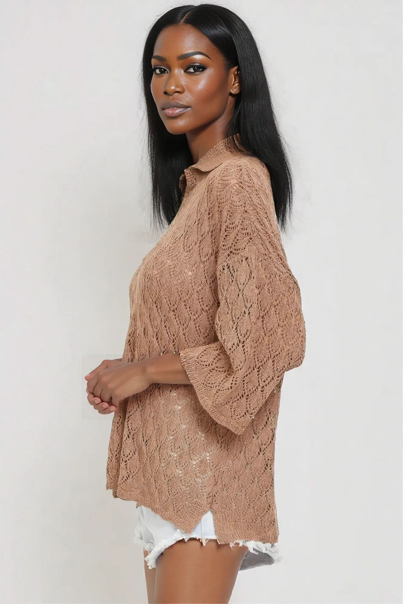 Pointelle Knit Top