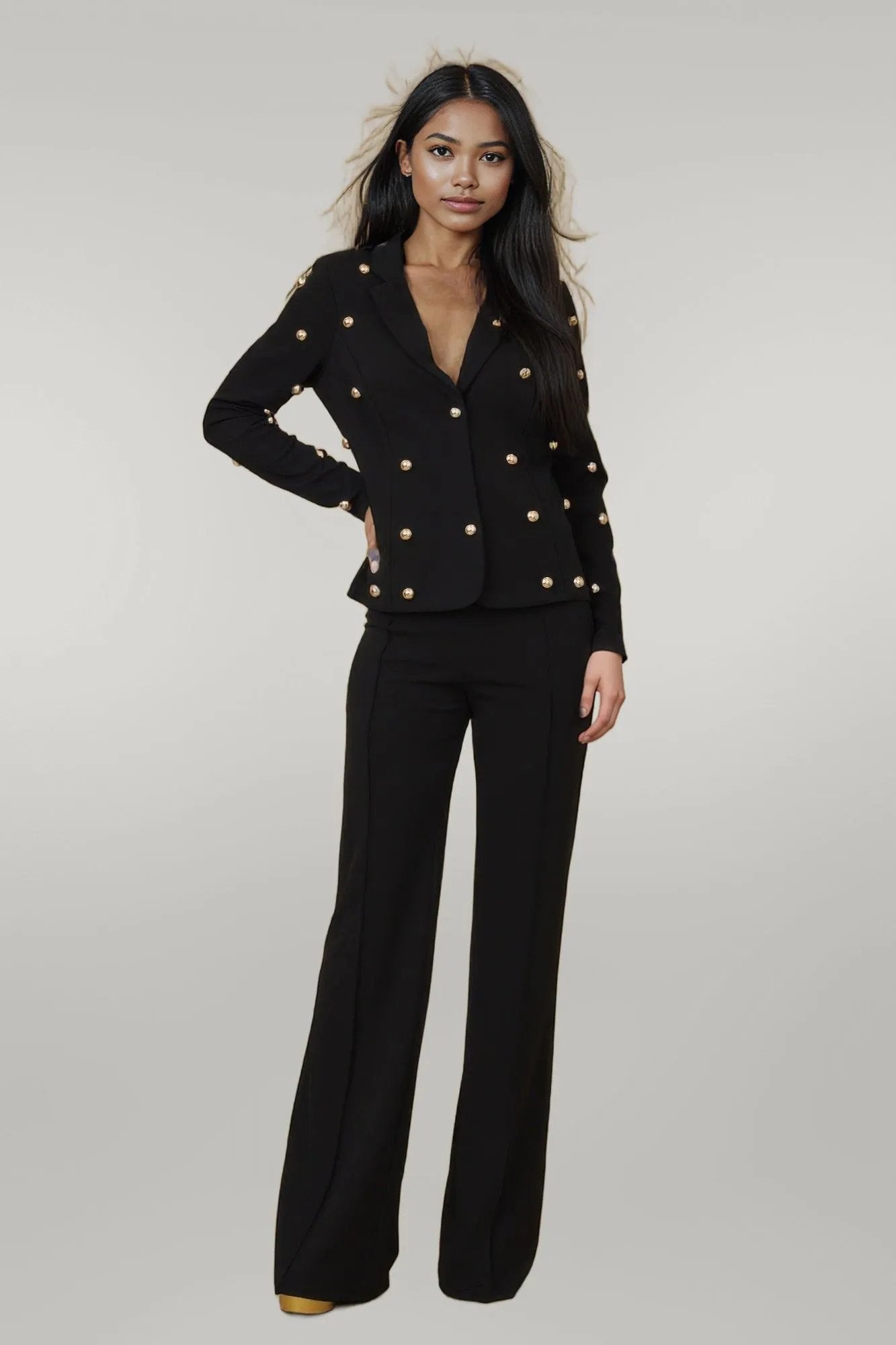 Stud Detailed Fashion Jacket