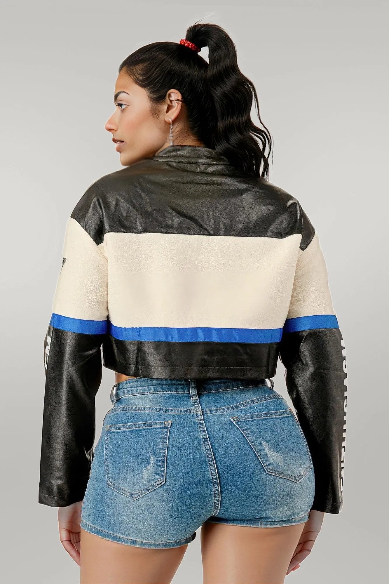 Colorblock Crop Jacket