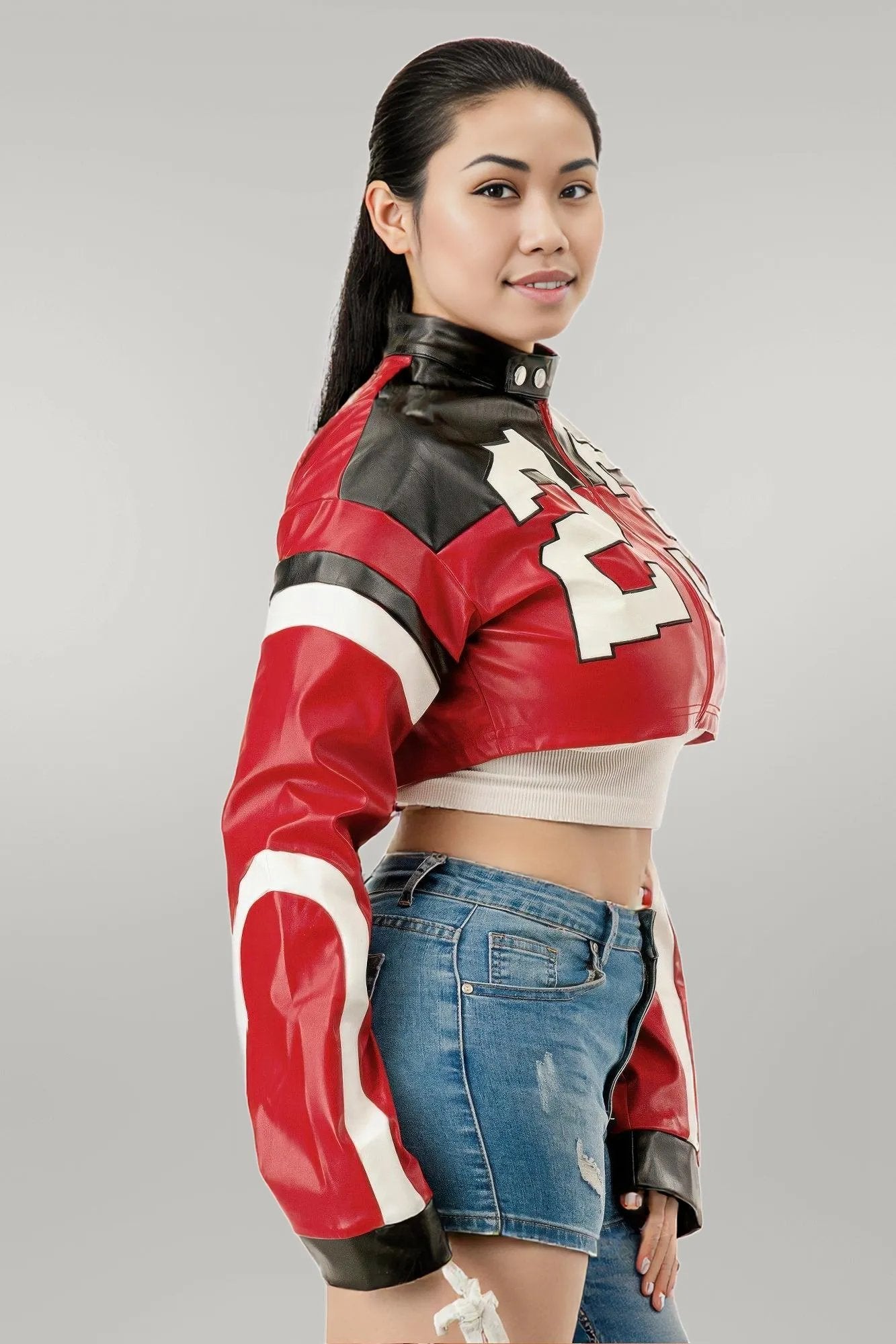 Cropped Moto Jacket