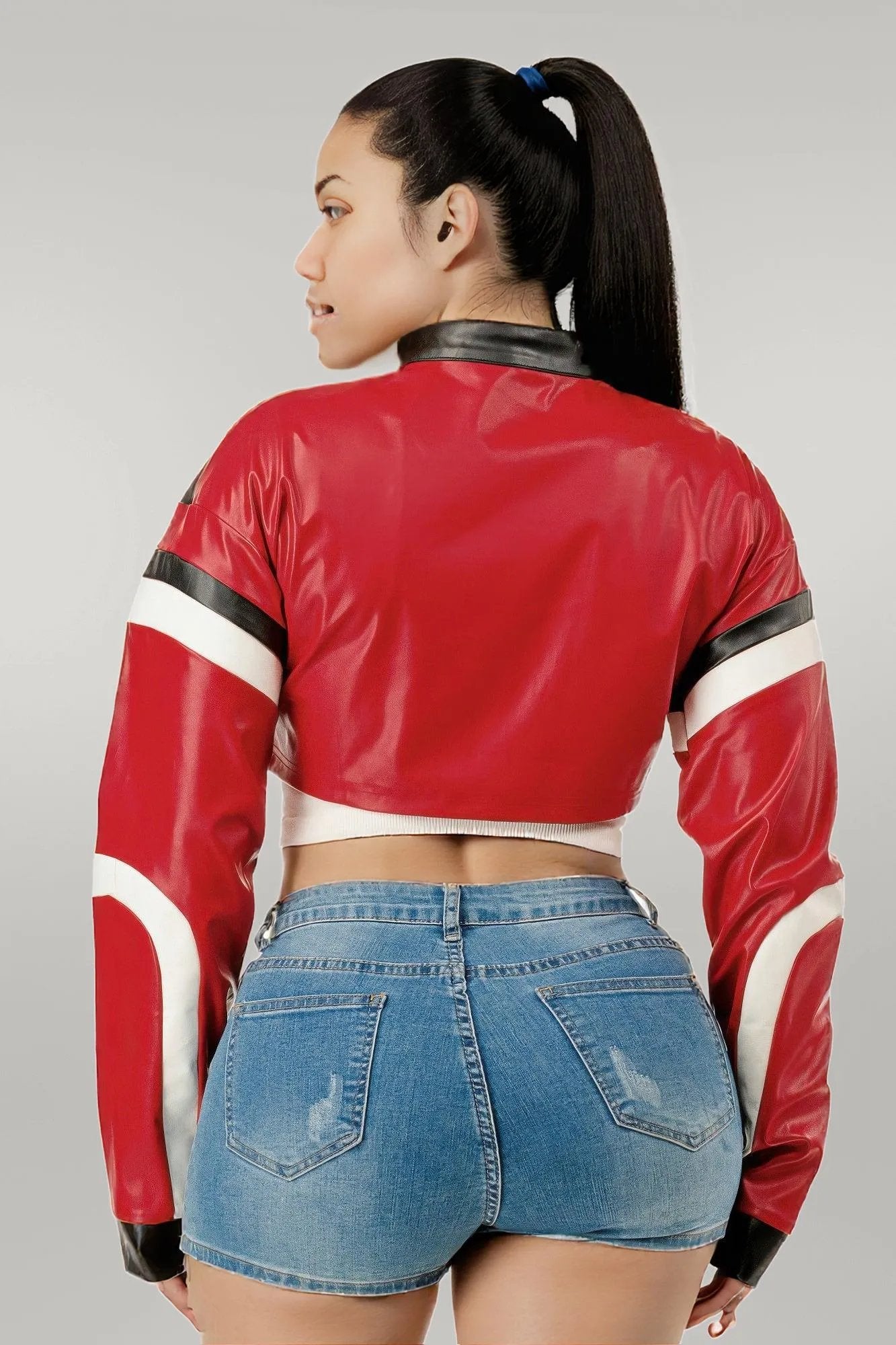 Cropped Moto Jacket