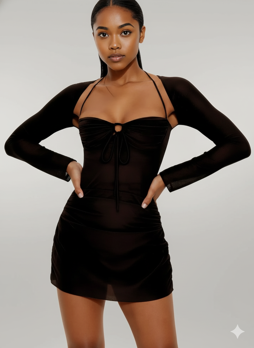 Peek Hole Mini Dress