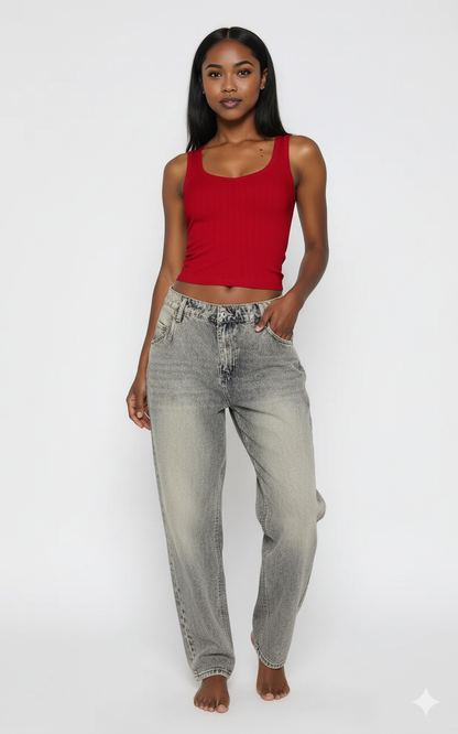 Lovelet Scoop Neck Wide Strap Tank