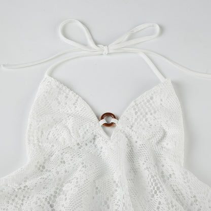 Bohemian Hollow Out Cutout Sexy V neck Lace Vest