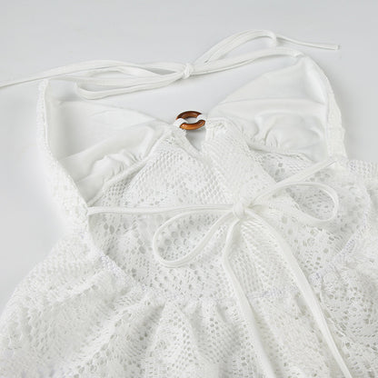 Bohemian Hollow Out Cutout Sexy V neck Lace Vest