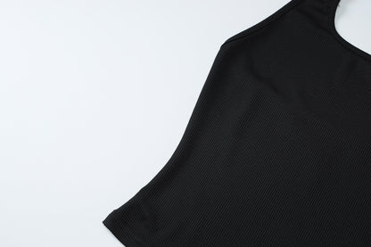 U Collar Halter Spaghetti Straps Top