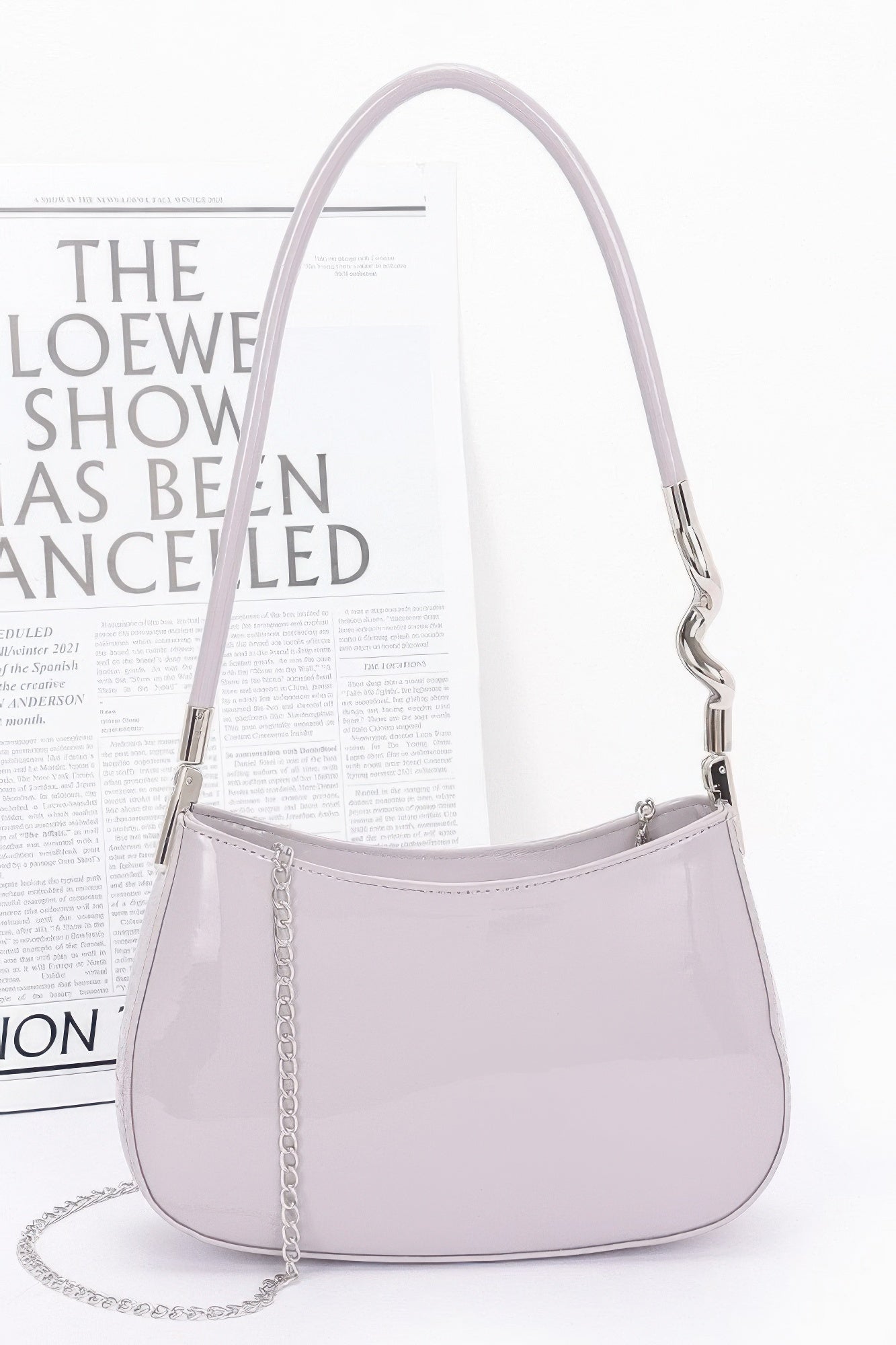 Enamel Shoulder Bag Lavender