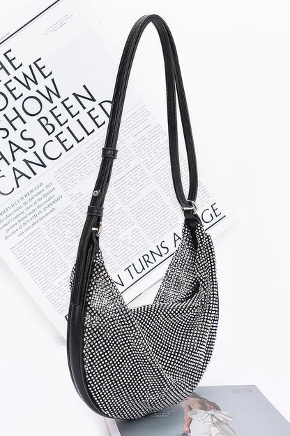 Rhinestone Mesh Shoulder Bag