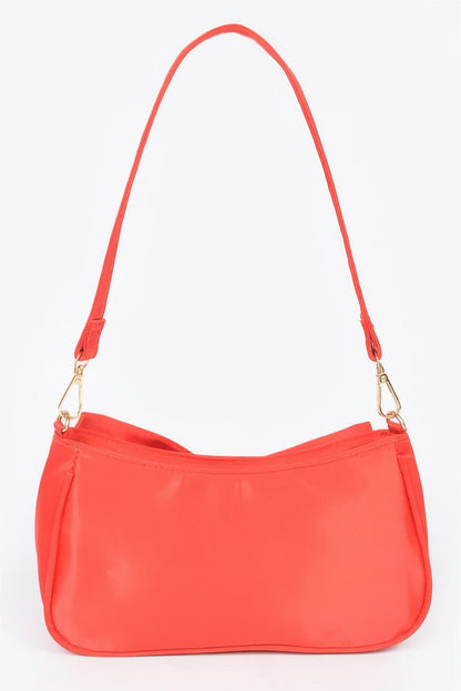 Satin Bow Front Shoulder Bag