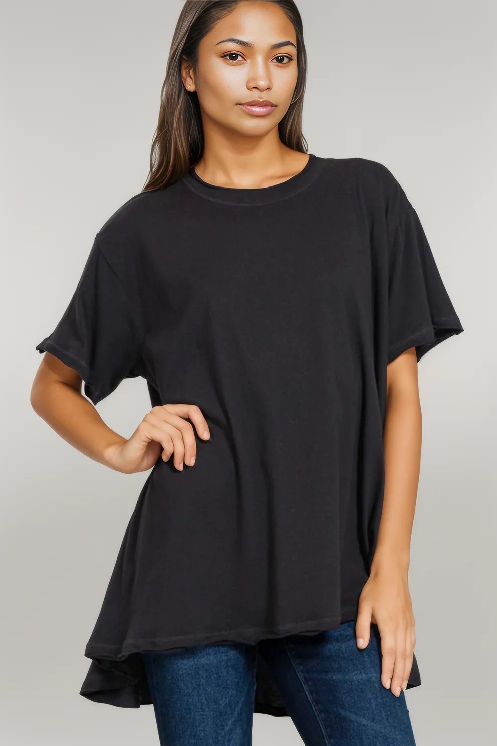 Zenana Round Neck Short Sleeve