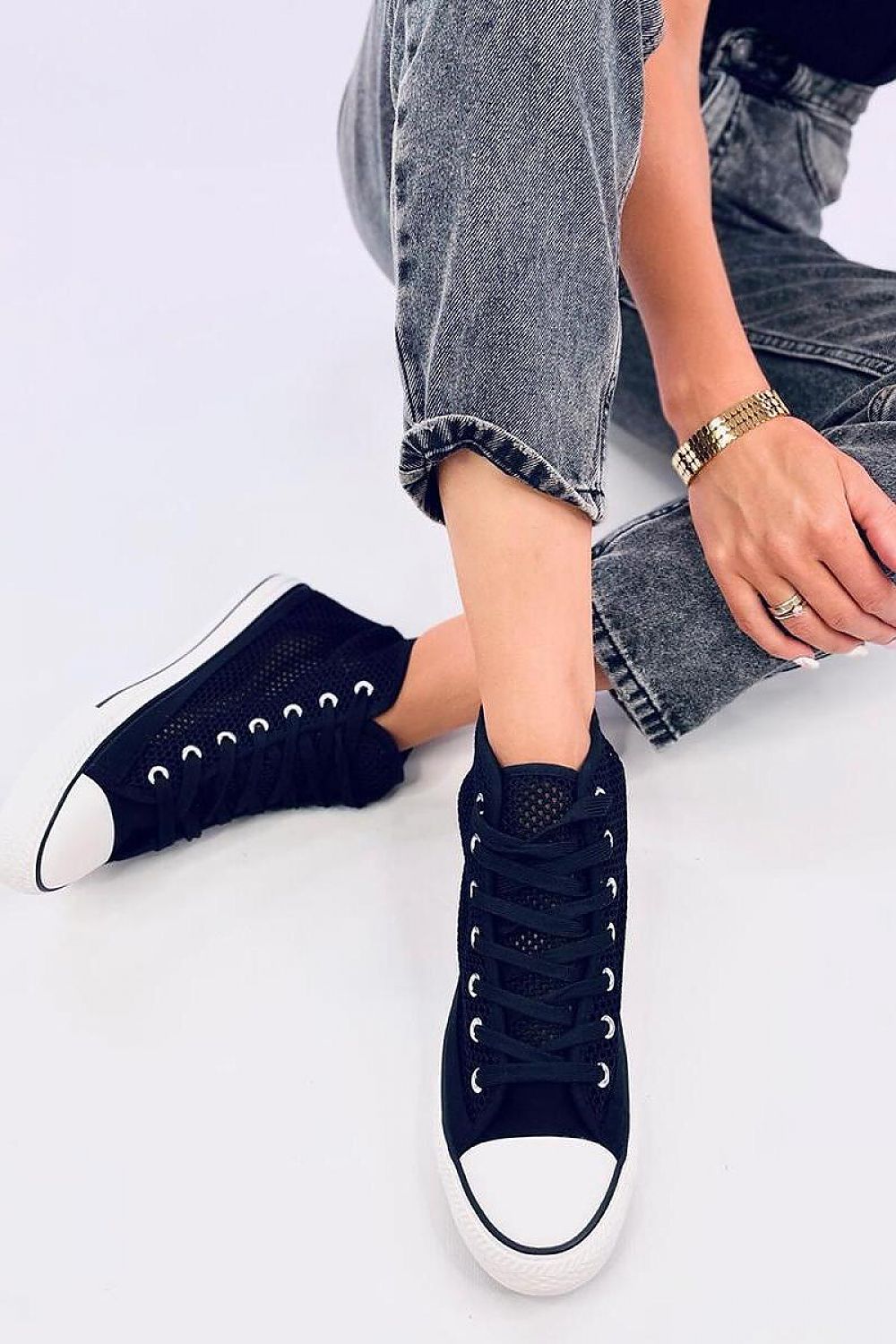 Inello Lace-up women's ankle-high sneakers