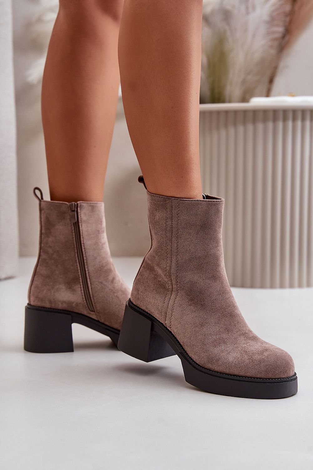 Eco Suede Heel boots