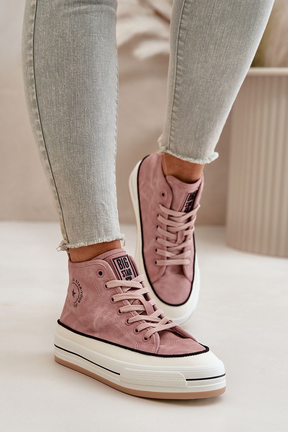 Big Start Suede Sneakers Step in style pink