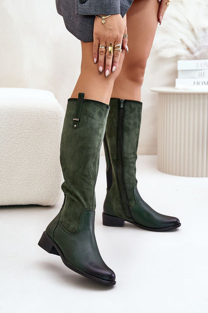 Thigh-Hight Boots model 201024 Step in style green