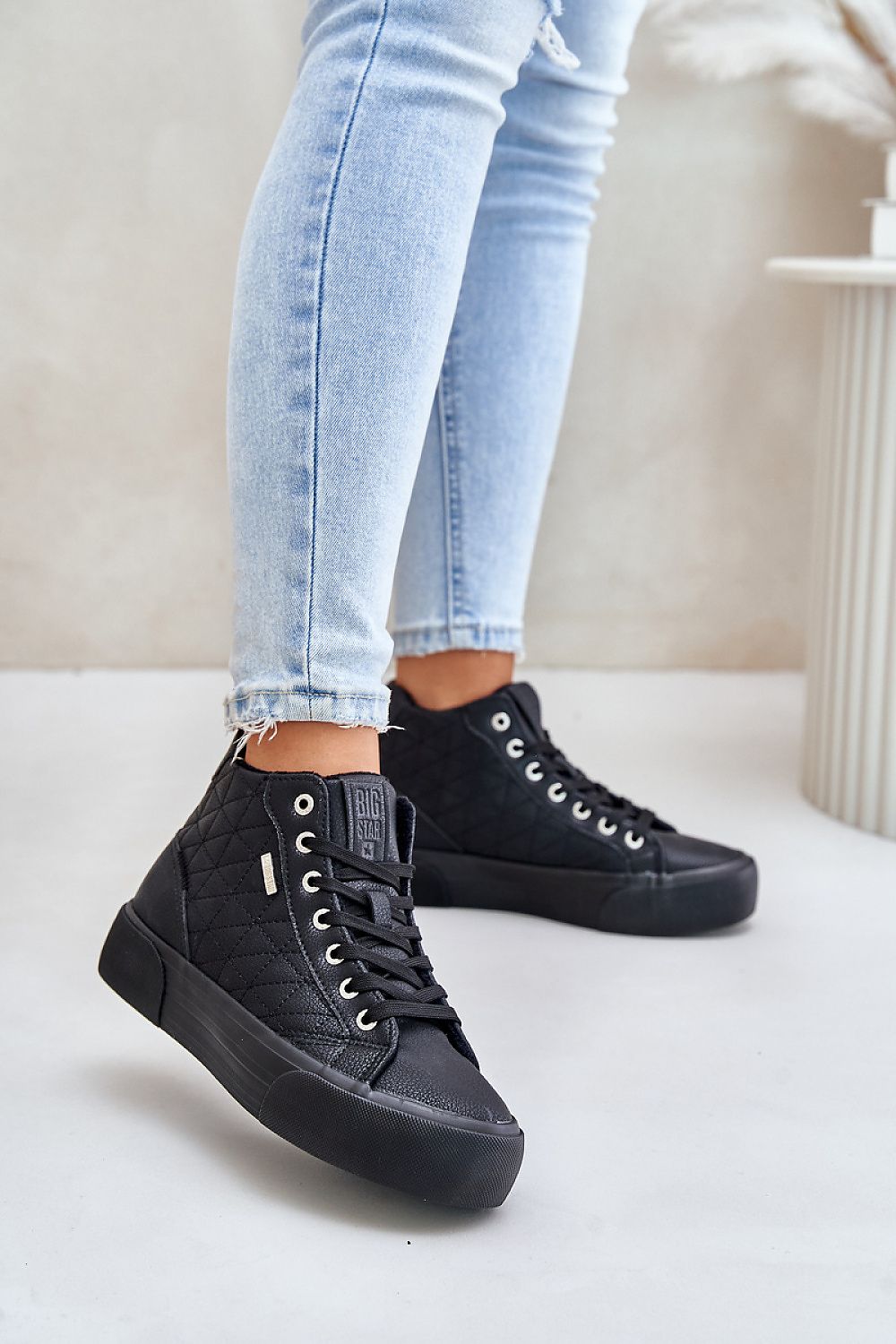 Big Star Eco Leather Sneakers Step in style black