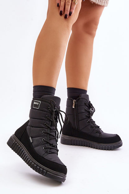 Step in style Comfy Snow boots black