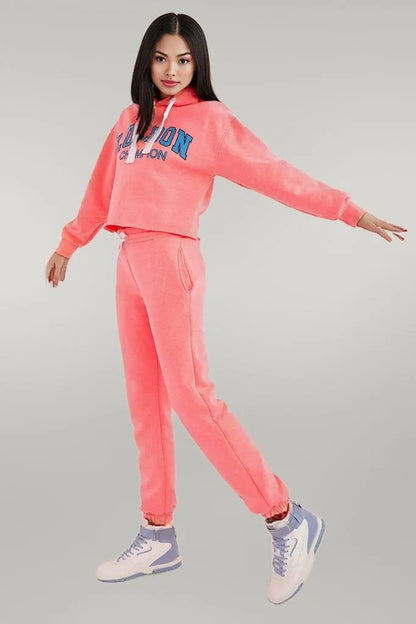 Ex Moda Bubble Gum Casual tracksuit set