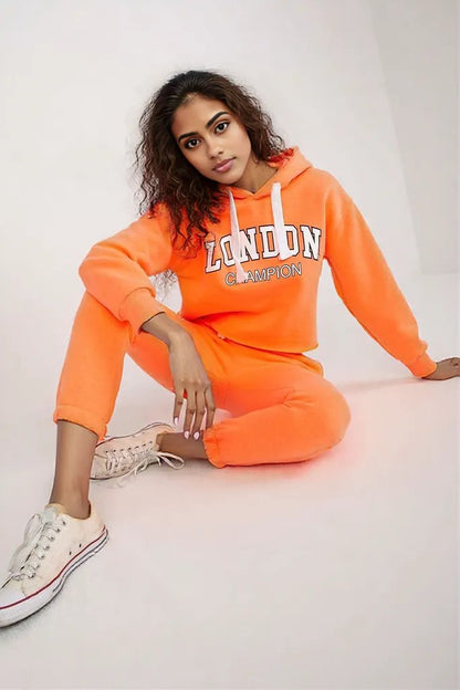 Orange Casual tracksuit set Ex Moda