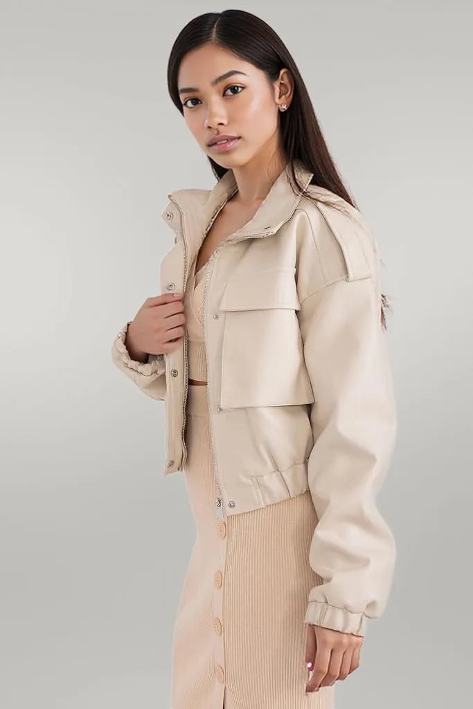 Jacket model 211186 NM beige