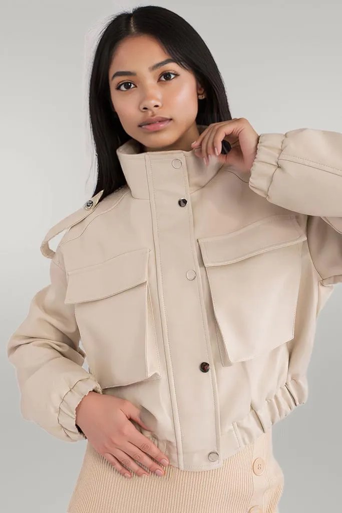Jacket model 211186 NM beige