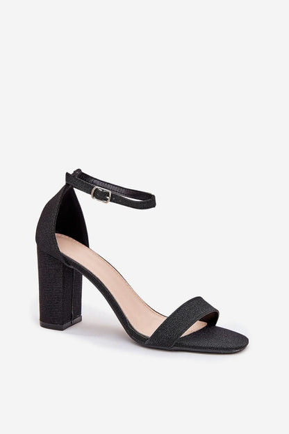Step in style Shiny glittery women's sandals