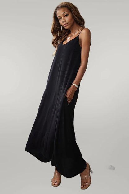 Devine Spaghetti Strap Maxi Dress