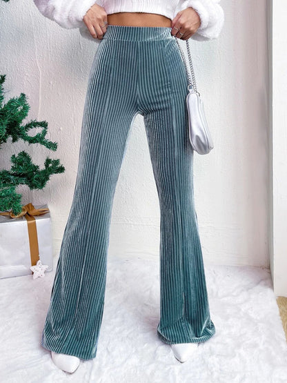 High Waist Flare Pants Teal