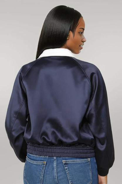 Collared Zipper Down Jacket