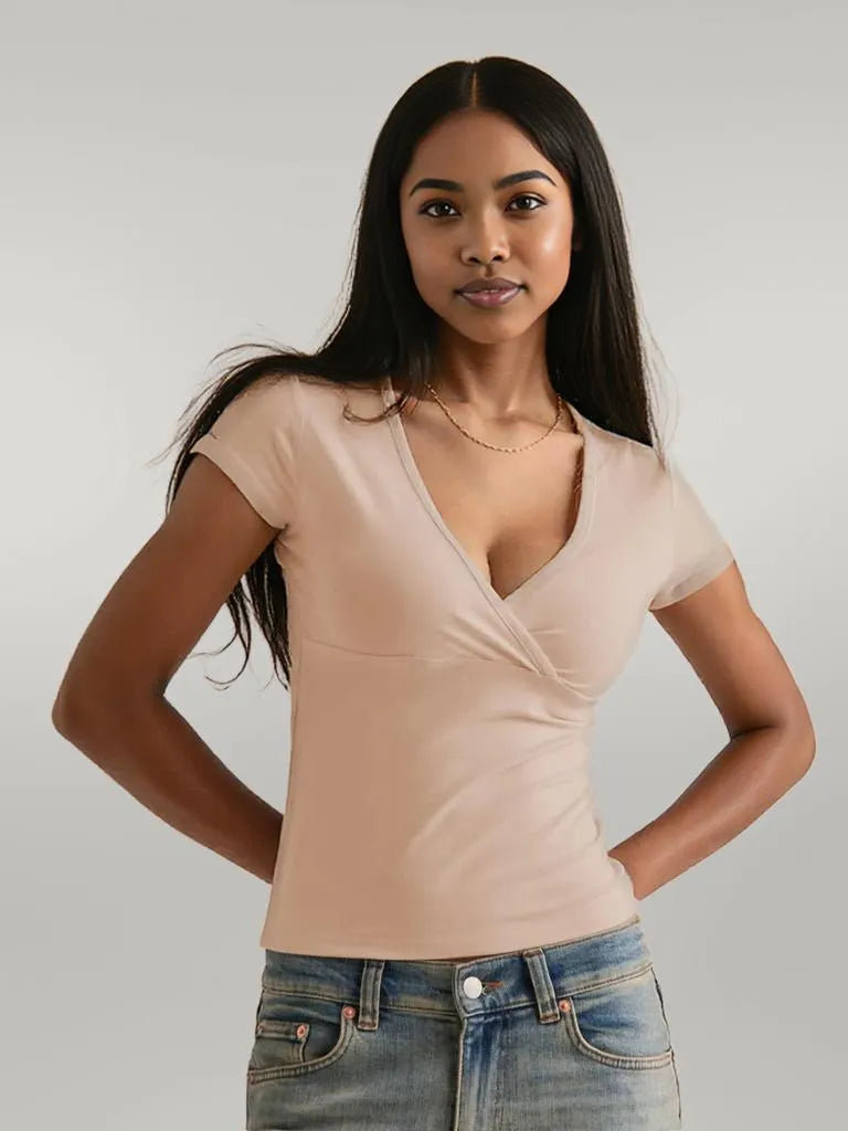 Surplice Short Sleeve T-Shirt