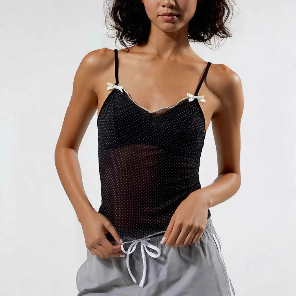 Camisole Top Slim Fit Short Length Sleeveless